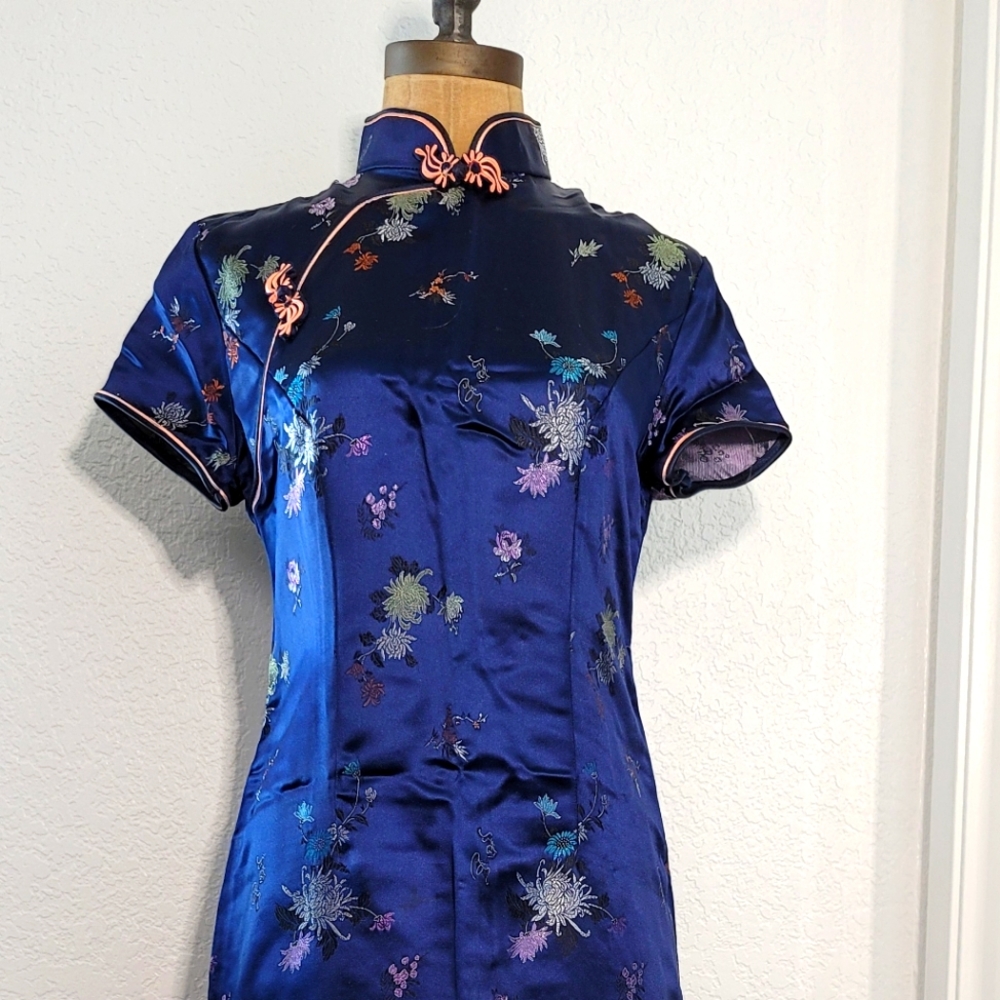 Traditional Chinese Maxi Dress Size Small